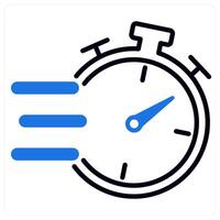 Fast Delivery icon in blue color vector