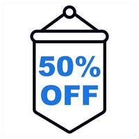 Off icon in blue color vector