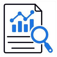 Datainterpretation icon in blue color vector
