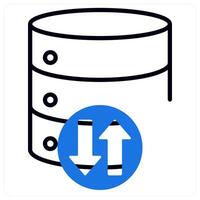 Big Data icon in blue color vector