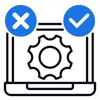 TDD icon in blue color vector