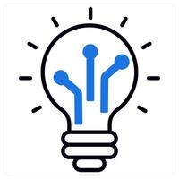 Advanced Technology icon in blue color vector