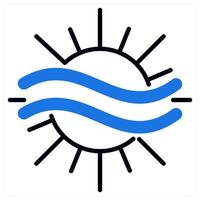 Haze icon in blue color vector