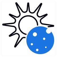 Eclipse icon in blue color vector