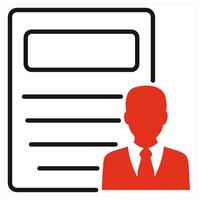 Guest Post icon in red color vector