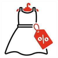 Sale icon concept in red color vector