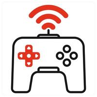 Game icon in red color vector