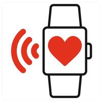 Smart Mouse icon concept in red vector