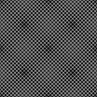 Geometrical monochrome seamless square pattern background - abstract black and white design from diagonal squares vector