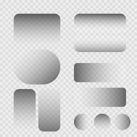 Realistic square and rectangle collection. shadows isolated. Set of round and square rounded shadow effects. vector