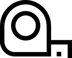 Tape Measure with Scale Symbol vector