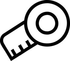 Compact Measuring Tape Icon Design vector