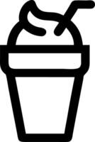 Smoothie Milkshake Icon Series vector