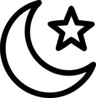 Moon and Star Icon Set vector