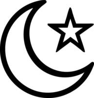 Cosmic Moon and Star Icon Series vector