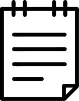 Writing Pad Symbol Collection vector