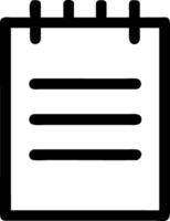 Minimalist Notepad Symbol Collection vector