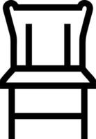Rustic Chair Symbol Icons vector
