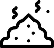 Simple Pile of Dirt Symbol Set vector
