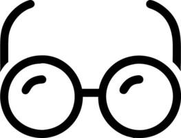 Retro Round Spectacles Badge Designs vector