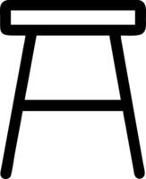 Minimalist Stool Symbol vector