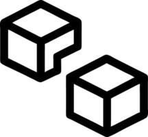 Stackable Sugar Cubes Badge Designs vector