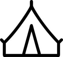 Modern Tent Emblem Set vector