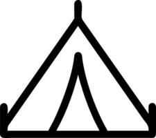 Minimalist Tent Symbol Set vector