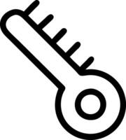 Digital Thermometer Emblem Set vector