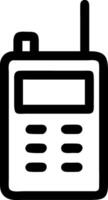 Two-Way Radio Walkie-Talkie Badge Designs vector