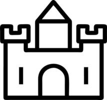 Simple Castle Icon Collection vector