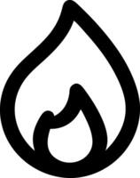 Minimalist Fire Symbol Set vector