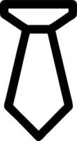 Minimalist Tie Symbol Set vector