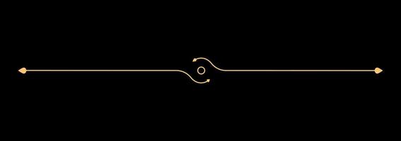 Luxurious gold frame with classic curls for royal decor. vector