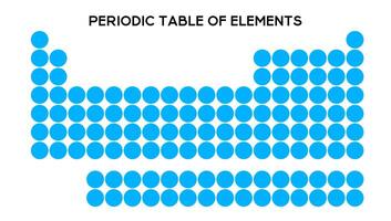 Educational table with atomic and structural details. vector
