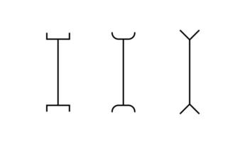 Pictogram for editing and formatting with simple strokes. vector