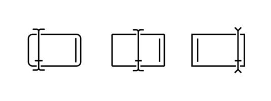 Cursor icon with paper frame for editing and input in UI design. vector