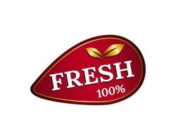 Rustic label for eco friendly and bio product promotion. vector