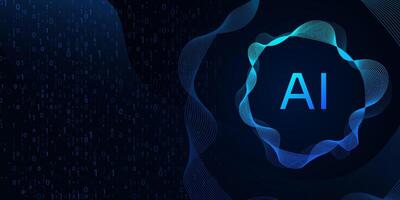 Blue wavy digital background for futuristic tech and network designs. vector