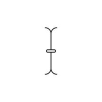 Marker icon for text formatting and editing. vector