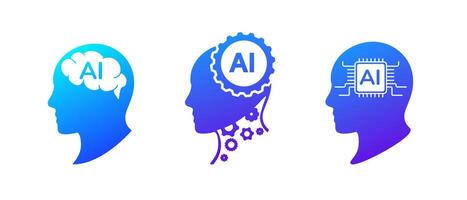 Fluid human head with colorful splashes for digital and trendy art. vector