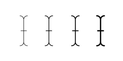 Cursor pointer icon for editing and UI navigation. vector
