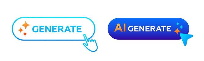 AI logo with gradient arrow, abstract design, and smart technology focus. vector