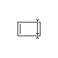 Flat folder icon for renaming and editing text fields. vector