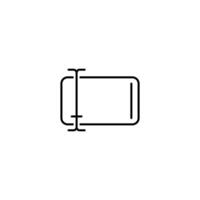 Abstract input icon for editing and altering text. vector