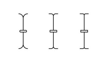 Text icon for formatting and inserting in a web interface. vector