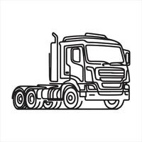 single one line vehicle silhouette white background vector