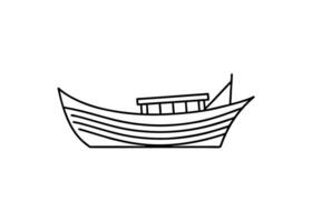 Modern artistic fishing boat design showcasing delicate linear patterns and refined creative structure with elegance vector