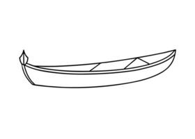 Clean canoe design featuring crisp balanced strokes and a modern minimal aesthetic with clarity vector