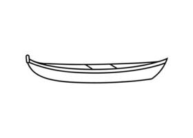 Elegant clean canoe design showcasing crisp precise lines and a balanced modern composition with finesse vector